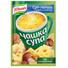 Суп Knorr Чашка супа лапша с сыром и грибами сухая смесь 15,5гр Юнилевер Русь