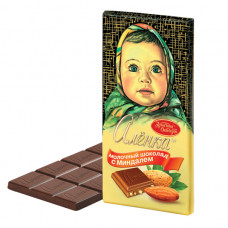 Шоколад Аленка с миндалем 90 гр Красный октябрь