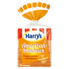 Хлеб Harrys сандвичный пшеничный с отрубями 515 гр Барилла