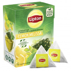 Чай Липтон Lemon Melissa зеленый 20пир Юнилевер Русь