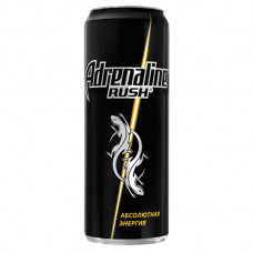 Напиток энергетический Adrenaline Rush Абсолютная энергия безалкогольный тонизирующий 0,449л ж/б Пепсико