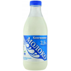 Молоко пастерилизованное 930 гр 2,5 % ПЭТ Княгининское молоко