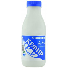 Кефир 430 гр 2,5 % ПЭТ Княгининское молоко