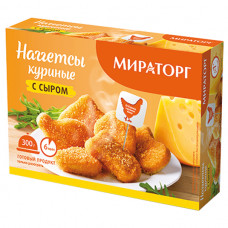 Наггетсы Мираторг Куриные с Сыром 300 гр