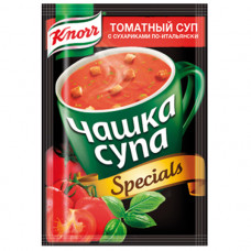 Суп Knorr Чашка супа томатный с сухариками сухая смесь 18гр Юнилевер Русь