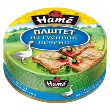 Консервы мясные Хаме паштет из гусиной печени 117 гр ж/б с ключом