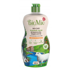 Гипоаллергенное эко средство для мытья посуды, овощей и фруктов BioMio BIO-CARE Концентрат, МАНДАРИН, 450 мл