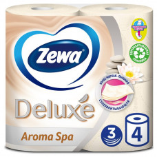 Бумага туалетная Zewa делюкс аромаспа 3 слоя 4 рулона Эссиэй