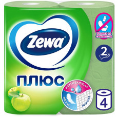 Бумага туалетная Zewa яблоко 2 слоя 4 рулона Эссиэй