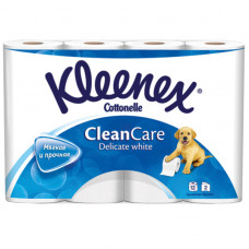 Бумага туалетная Kleenex белая деликат уайт 2 сл 12 рул Кимберли-кларк