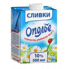 Сливки пастер Ополье 10% 500мл TBSq
