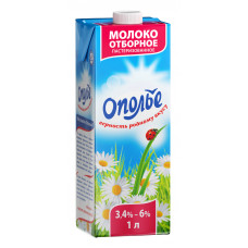 Молоко пастеризованное Отборное Ополье 3.5-3.6% 1л TBsq