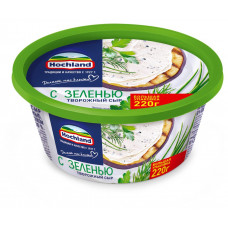 Сыр Творожный с Зеленью 220гр 60,0% Ванна Хохланд