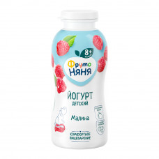 Йогурт Питьевой ФрутоНяня Малина 2,5% 200г Йогурт Питьевой ФрутоНяня Малина 2,5% 200г