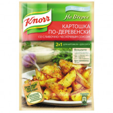 Приправа Knorr картошка по-деревенски со сливочно-чесночным соусом сухая смесь 28гр Юнилевер Русь