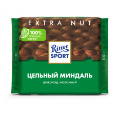 Шоколад Ritter Sport Молочный Цельный Миндаль 100г