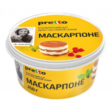 Сыр Мягкий Маскарпоне Pretto 250 гр 80,0% Умалат