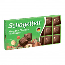 Шоколад Schogetten Молочный с Фундуком 100г