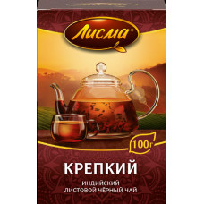 Чай Лисма Крепкий Черный 100 гр Майский