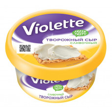 Сыр Творожный Виолетта Сливочный 140гр 70,0% Пласт Стакан Карат