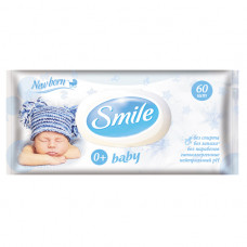 Smile Baby Салфетка Влажная для Новорожденных 72 шт с Клапаном (12 Шт/ящ)