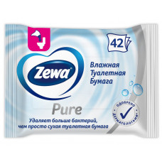 Бумага туалетная Zewa без аромата влажная 42 шт