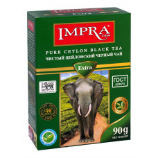 Чай Импра Черный Цейлонский Зеленая Пачка Мелко Листовой 90гр