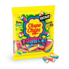 Жевательный Мармелад Chupa Chups Кислые Роллсы 150г